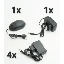 SET SISTEMA DI SORVEGLIANZA REGISTRAZIONE 4K HD TELECAMERA 4 CANALI CCTV Q-S4PRO