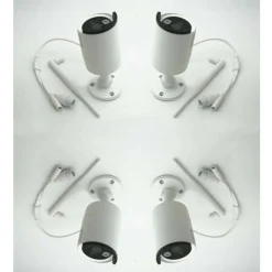 SET SISTEMA DI SORVEGLIANZA REGISTRAZIONE 4K HD TELECAMERA 4 CANALI CCTV Q-S4PRO