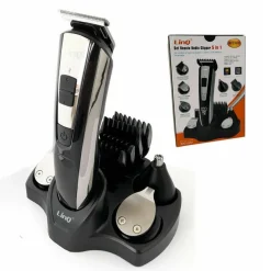 SET TAGLIA CAPELLI RASOIO RICARICABILE 5IN1 REGOLA BARBA PELI NASO CLIPPER RFC1611