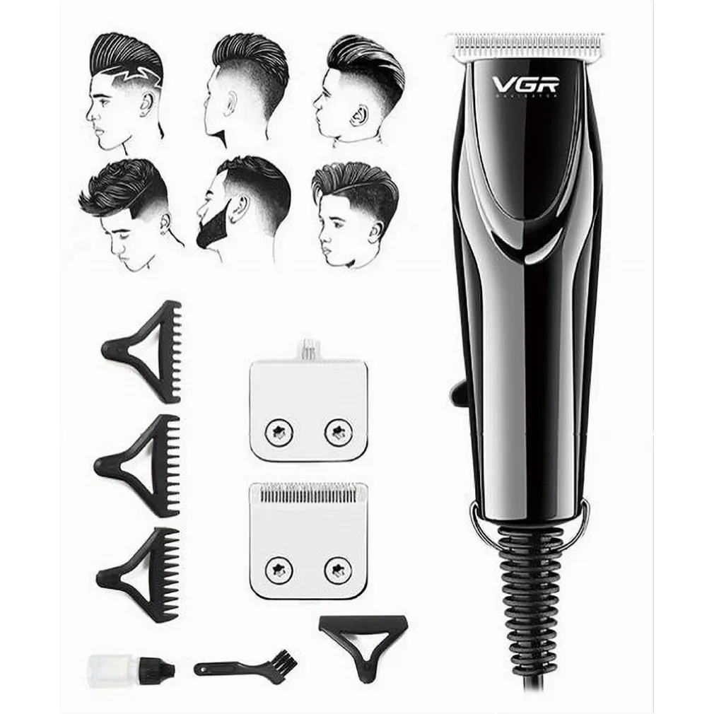 SET TAGLIACAPELLI RIFINITORE PROFESSIONALE 3IN1 RASOIO ELETTRICO CON FILO V-111