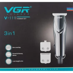 SET TAGLIACAPELLI RIFINITORE PROFESSIONALE 3IN1 RASOIO ELETTRICO CON FILO V-111