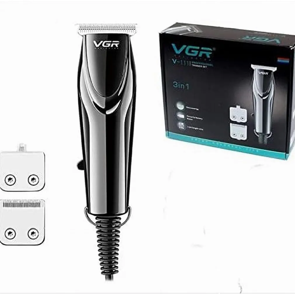 SET TAGLIACAPELLI RIFINITORE PROFESSIONALE 3IN1 RASOIO ELETTRICO CON FILO V-111