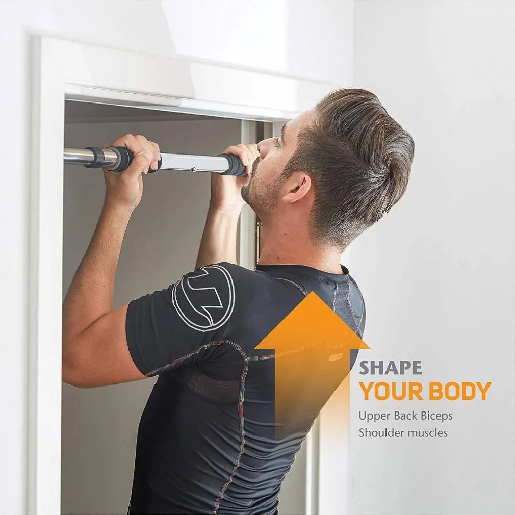 SET TRAINING SBARRA PER TRAZIONI ALLENARE MUSCOLI REGOLABILE PORTA DA 0,6 A 1 MT