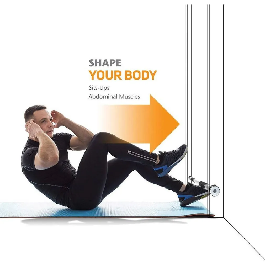 SET TRAINING SBARRA PER TRAZIONI ALLENARE MUSCOLI REGOLABILE PORTA DA 0,8 A 1,2MT