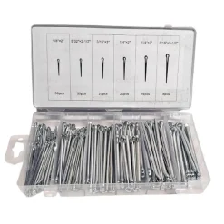 SET UNIVERSALE ASSORTIMENTO COPPIGLIE 144 PEZZI PERNI FERMI DI SICUREZZA