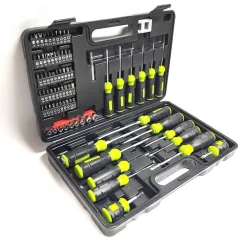 SET VALIGIA BUSSOLE CACCIAVITI CACCIAVITE INSERTI 78 PZ A TAGLIO CROCE TORX Y U