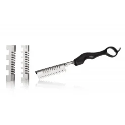 SFILZINO PROFESSIONALE CAPELLI TAGLIO CON 3 LAME RASOIO ACCIAIO PARRUCCHIERE PRATICO BARBIERE