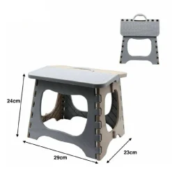 SGABELLO SEDIA PLASTICA COLORATO RICHIUDIBILE PIEGHEVOLE CAMPEGGIO 29X24X23CM