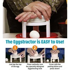 SGUSCIA UOVA UOVO SODO SBUCCIA PELA PULIRE ESTRATTORE ARIA SOTTOVUOTO PRESSIONE