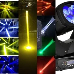 SHARPY SUPER BEAM LED 4X25 100W COME 5R 2R EFFETTI MULTI FASCIO AC POWERCON