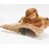 SIRENA CONCHIGLIA ROCCIOSA 12x6x6CM ORNAMENTO ACQUARIO DECORAZIONI ARREDO PIETRA