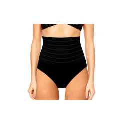 SLIP A VITA ALTA CON PANCIERA GUAINA CONTENITIVA ADDOMINALE IN COTONE 6077