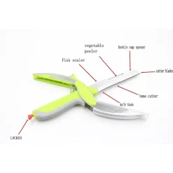 SMART CUTTER 6 IN 1 FORBICI COLTELLO E TAGLIERE DA CUCINA AFFETTA VERDURE CARNE