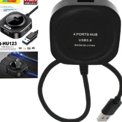 SMART HUB USB 4 IN 1 CON 4 PORTE USB 3.0/2.0 Q-HU123 TELEFONI COMPUTER NOTEBOOK