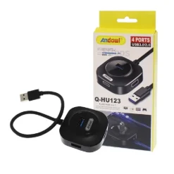 SMART HUB USB 4 IN 1 CON 4 PORTE USB 3.0/2.0 Q-HU123 TELEFONI COMPUTER NOTEBOOK