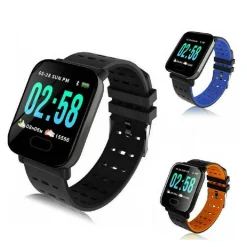 SMART WATCH A6 BRACCIALE PRESSIONE SANGUIGNA FREQUENZA CARDIACA MONITOR FITNESS