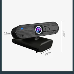 SMART WEBCAM 4K H703 CON MICROFONO INTEGRATO PER VIDEOCHIAMATE TRASMISSIONI LIVE