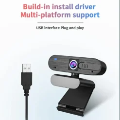 SMART WEBCAM 4K H703 CON MICROFONO INTEGRATO PER VIDEOCHIAMATE TRASMISSIONI LIVE