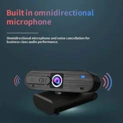 SMART WEBCAM 4K H703 CON MICROFONO INTEGRATO PER VIDEOCHIAMATE TRASMISSIONI LIVE