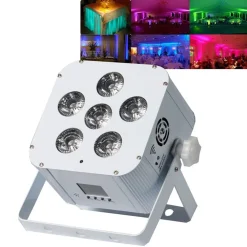 SMARTBAT PAR LED WIRELESS A BATTERIA 6X18W LED DA 6 COLORI 6IN1 RGBWA UV