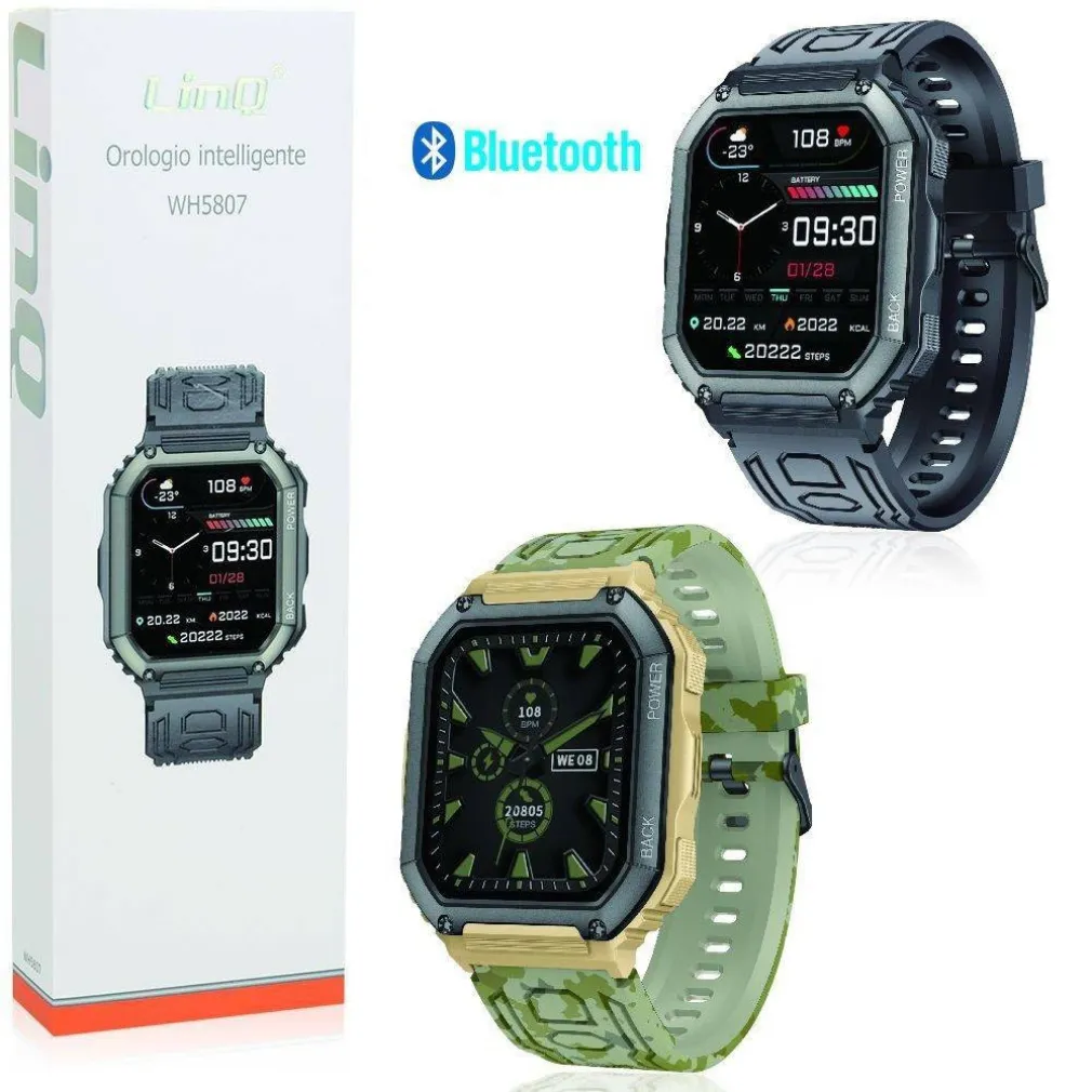 SMARTWATCH BLUETOOTH SMART WATCH SPORT OROLOGIO INTELLIGENTE SPORTIVO WH5807