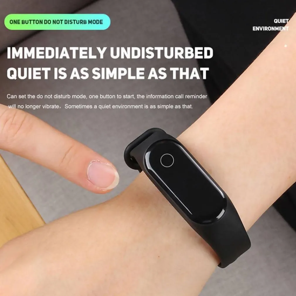 SMARTWATCH BRACCIALE OROLOGIO SMART BLUETOOTH CARDIOFREQUENZIMETRO OLED MI3