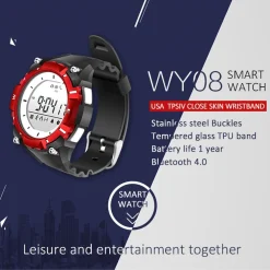 SMARTWATCH DZB OROLOGIO DIGITALE SUBACQUEO SUB 30M WATERPROOF PER IOS ANDROID
