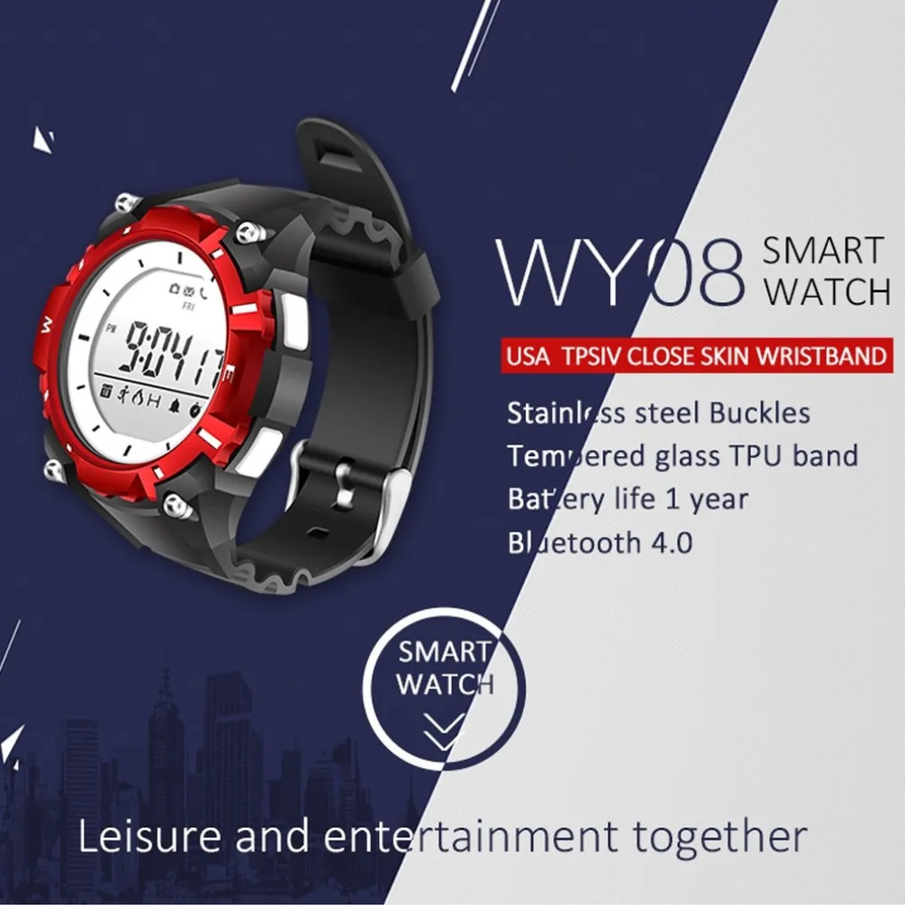 SMARTWATCH DZB OROLOGIO DIGITALE SUBACQUEO SUB 30M WATERPROOF PER IOS ANDROID