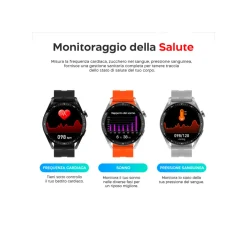 SMARTWATCH HW23 PRO PER IOS E ANDROID BLUETOOTH TOUCH SPORT FITNESS SALUTE UOMO