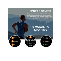 SMARTWATCH HW23 PRO PER IOS E ANDROID BLUETOOTH TOUCH SPORT FITNESS SALUTE UOMO