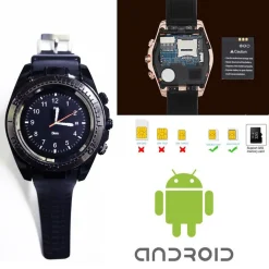 SMARTWATCH ROUND BLUETOOTH PEDOMETRO ANDROID TOUCH SCREEN DA POLSO