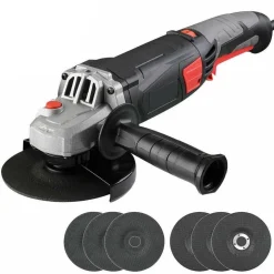 SMERIGLIATRICE ANGOLARE 870W FLEX FRULLINO 125MM VELOCITA REGOLABILE 6 DISCHI