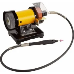 SMERIGLIATRICE DA BANCO MOLA LEVIGATRICE LUCIDATRICE ELETTRICO 300WATT 10000 RPM