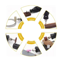 SMERIGLIATRICE MINI TRAPANO FRESA DRIMMEL DI PRECISIONE 300W 211 ACCESSORI