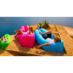 SOFA SACCO GONFIABILE MATERASSINO SPIAGGIA ARIA RELAX PISCINA DIVANO AMACA POUF