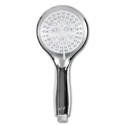 SOFFIONE CON TUBO FLESSIBILE 1,8MT DOCCETTA TELEFONO SUPPORTO MURO GRIGIO 52048