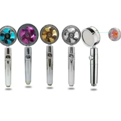 SOFFIONE DOCCETTA DOCCIA CON ELICA TURBO VORTICE VORTEX WATER SAVING EASY CLEAN