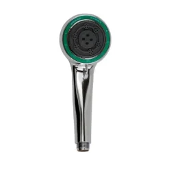 SOFFIONE DOCCIA 8 X 20 CM DOCCETTA ROTONDA MULTIGETTO DI 3 TIPI REGOLABILE 69111