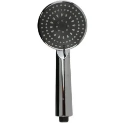 SOFFIONE DOCCIA 11 X 24 CM DOCCETTA MULTIGETTO DI 3 TIPI REGOLABILE TONDA 69107