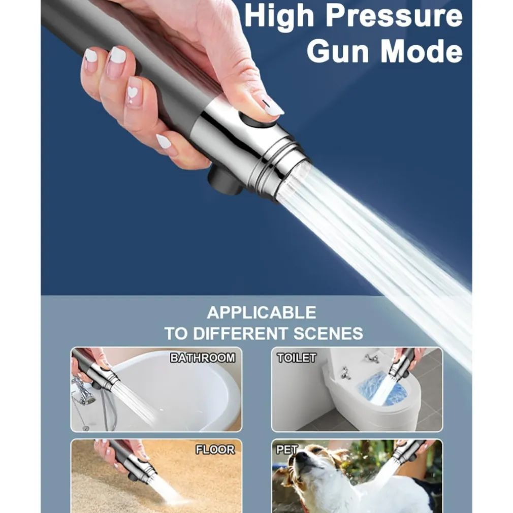 SOFFIONE DOCCIA A PIOGGIA CON FILTRO A 4 MODALITà MASSAGGIO AD ALTA PRESSIONE