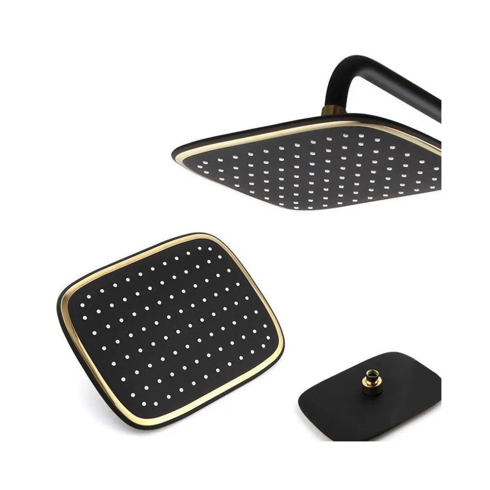 SOFFIONE DOCCIA BAGNO RETTANGOLARE CASCATA EFFETTO PIOGGIA 8" 23,5 X 17,5 CM