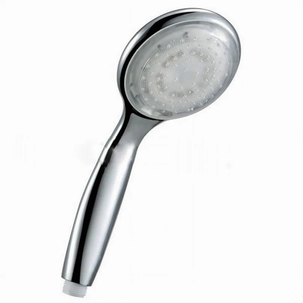 SOFFIONE DOCCIA CON LED RGB DOCCETTA A TELEFONO 20CM CROMOTERAPIA EMOZIONALE 79898