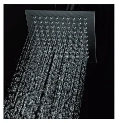 SOFFIONE DOCCIA EFFETTO PIOGGIA SOTTILE QUADRATO 30X30 cm BAGNO CROMATO SHOWER