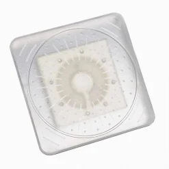 SOFFIONE DOCCIA QUADRATO 15CM A LED RGB BAGNO MISCELATORE 79903 PER CROMOTERAPIA