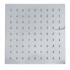 SOFFIONE DOCCIA QUADRATO 20 X 20 CM UGELLI FORI BAGNO MISCELATORE 69122 MODERNO