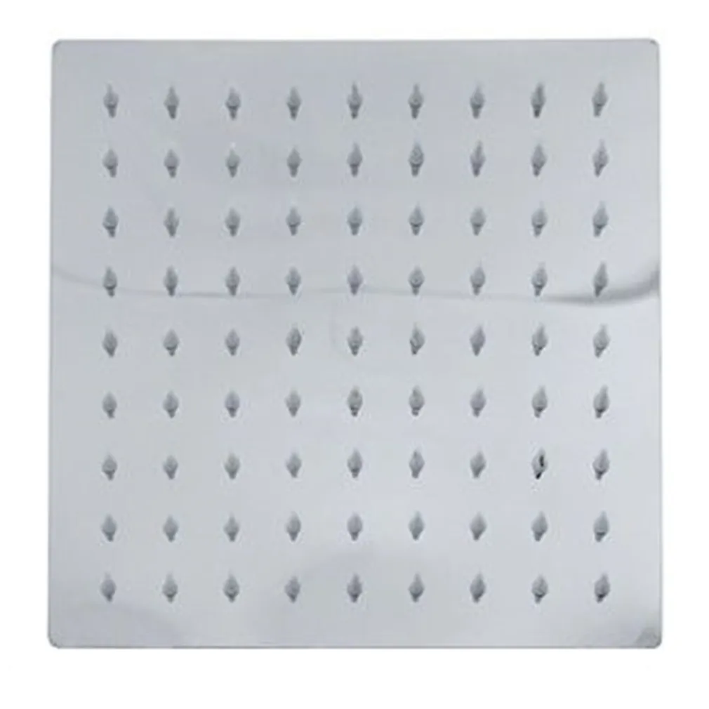 SOFFIONE DOCCIA QUADRATO 20 X 20 CM UGELLI FORI BAGNO MISCELATORE 69122 MODERNO