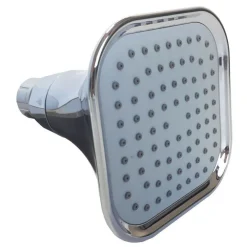 SOFFIONE DOCCIA QUADRATO ORIENTABILE PIOGGIA BAGNO MODERNO 10 X 10 CM ART. 59216