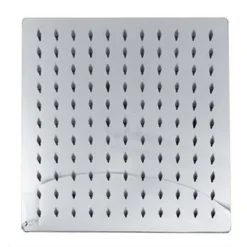 SOFFIONE DOCCIA QUADRATO MODERNO 25 X 25 CM UGELLI FORI BAGNO MISCELATORE 69123