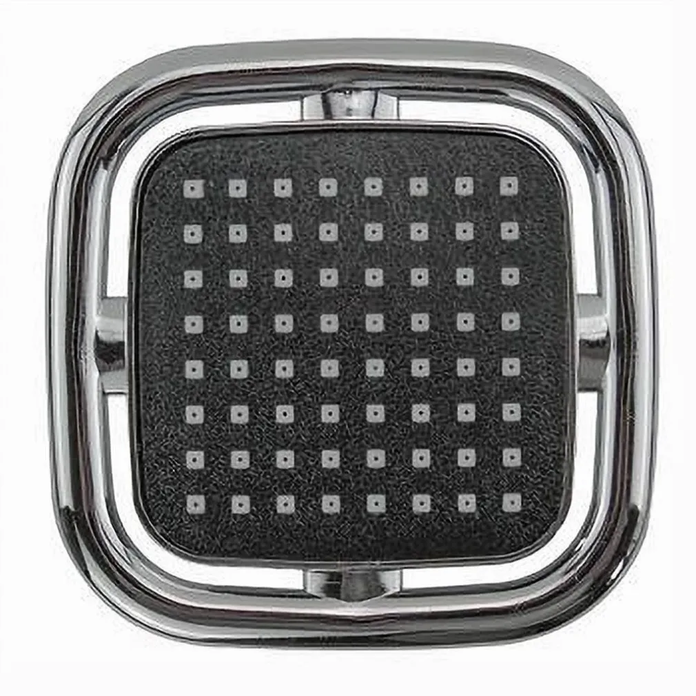 SOFFIONE DOCCIA QUADRATO 11X11 CM UGELLI FORI BAGNO MISCELATORE ACCESSORI 69281