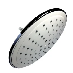 SOFFIONE DOCCIA ROTONDO 20X20CM PER BAGNO EFFETTO PIOGGIA SOTTILE CROMATO 93003